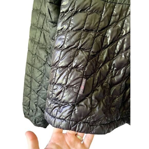 THE NORTH FACE JACKET BLACK QUILT SNAP ON Small Petite - Picture 8 of 12